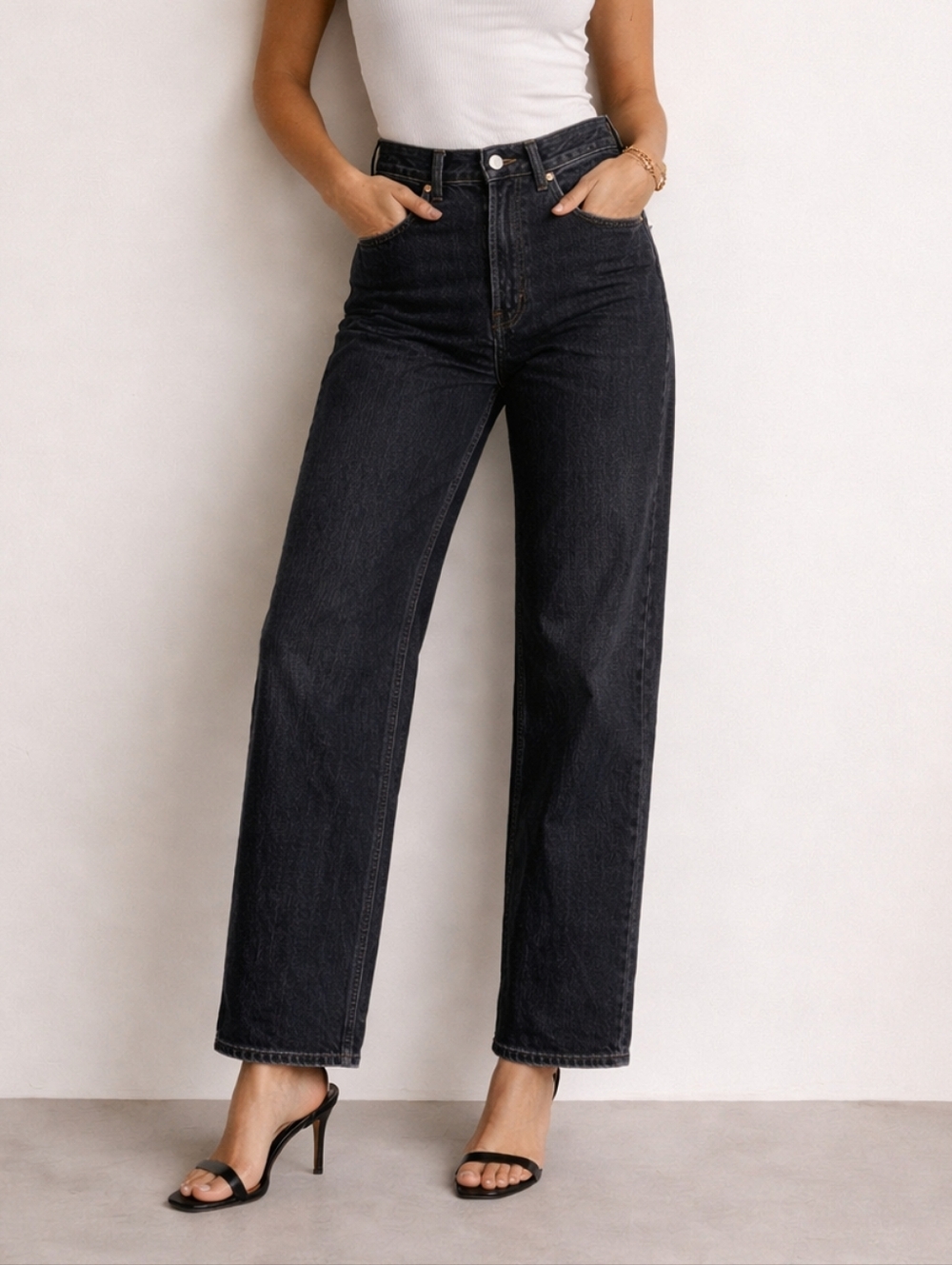 Joni High-Rise Loose Women's Jeans - Black 27W29L